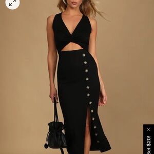 Lulus black dress, never worn